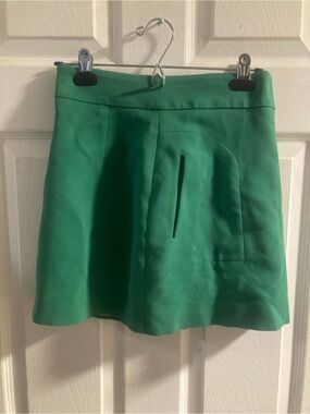 Zara Emerald Green A-Line Mini Skirt